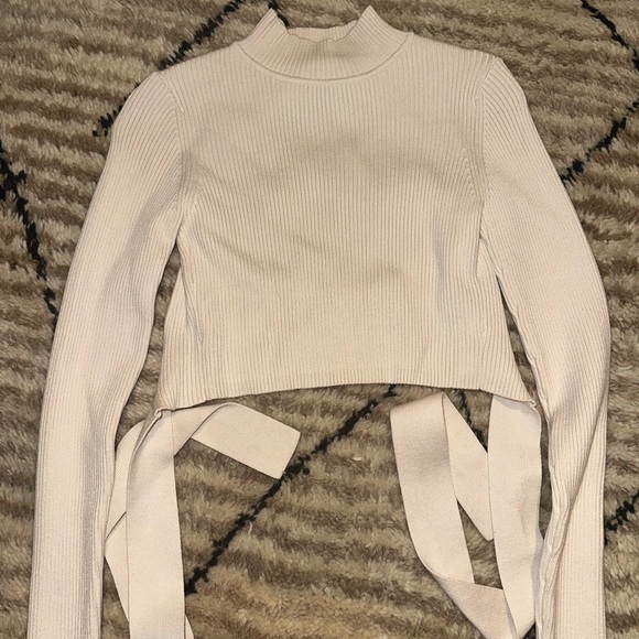 Zara cream knit top - Picture 3 of 4